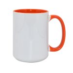 Mug 15oz Inner&Handle Color ORANGE