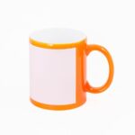 Cana pentru sublimare colorata complect 11oz (330ml) portocalie