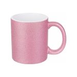 Кружка сублимационная 11oz (330 мл) с блестками розовая