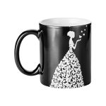 Mug 11oz engraving changing color Glossy BLACK Goddess