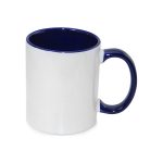 Cana pentru sublimare cu interior si miner colorat 11oz (330ml) albastru