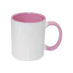 Cana pentru sublimare cu interior si miner colorat 11oz (330ml) roz