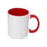 Cana pentru sublimare cu interior si miner colorat 11oz (330ml) rosie