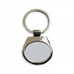 Breloc metalic forma oval