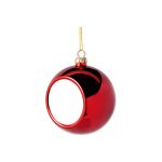 Christmas Ball Ornament Round 8cm RED