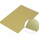 Aluminium Board (20*15cm/0.5mm) Satin Gold