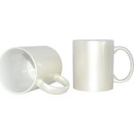 Кружка сублимационная 11oz (330 мл) сверкающая жемчужно-белый