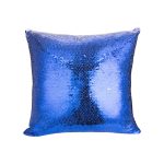 Pillow Cover Flip sequin 40*40cm (Blue&White)