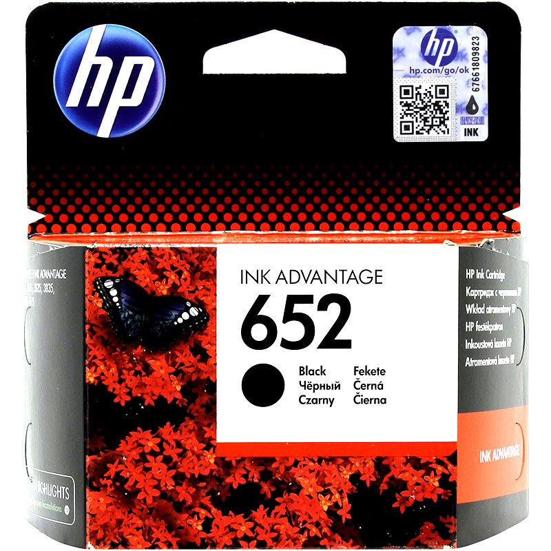 HP Black F6V25AE №652 Original | INPRINT COM