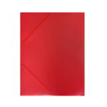 File bag A4 with rubber Matt RED