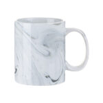 Кружка сублимационная 11oz (330 мл) текстура мрамора серая