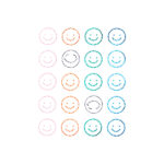 Faux Rhinestone Transfer Sheet 20 SMILEYS (7.5*9.5cm)