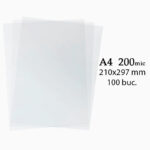 PVC coperta pentru indosariere A4 200mic transparenta