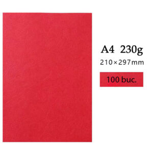 Coperta din carton pentru indosariere A4 230g rosie