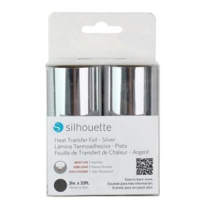 Foil Heat Transfer Silver Silhouette
