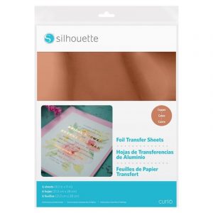 Foil Transfer Sheets Copper Silhouette