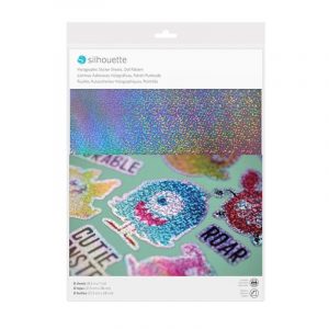 Sticker Paper Holographic Dots Silhouette